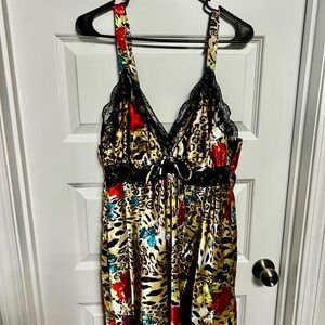 Multicolor Animal Print Chemise